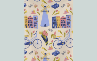 Dutch inspired tea towel